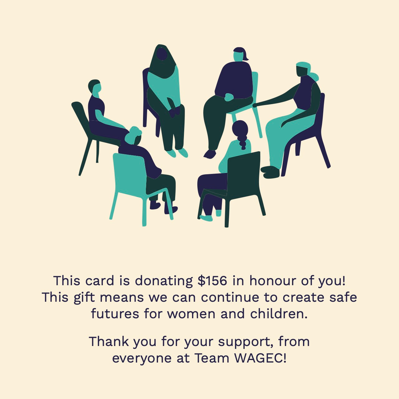 $156 Digital Donation Gift Card — DV Support Group & Art Therapy Session