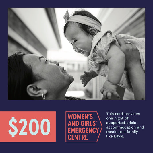 $200 Digital Donation Gift Card — One Night of Supported Accommodation and Meals